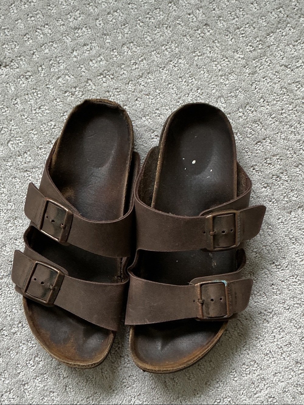 Birkenstock Dark Brown Double-Strap Slide Sandals - Picture 5 of 5